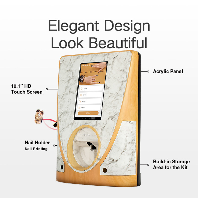 Sunkin Professional Nails Polish Printing Machine 3D Digital DIY Finger Nail Printer Machine with Smart Mobile APP to Control