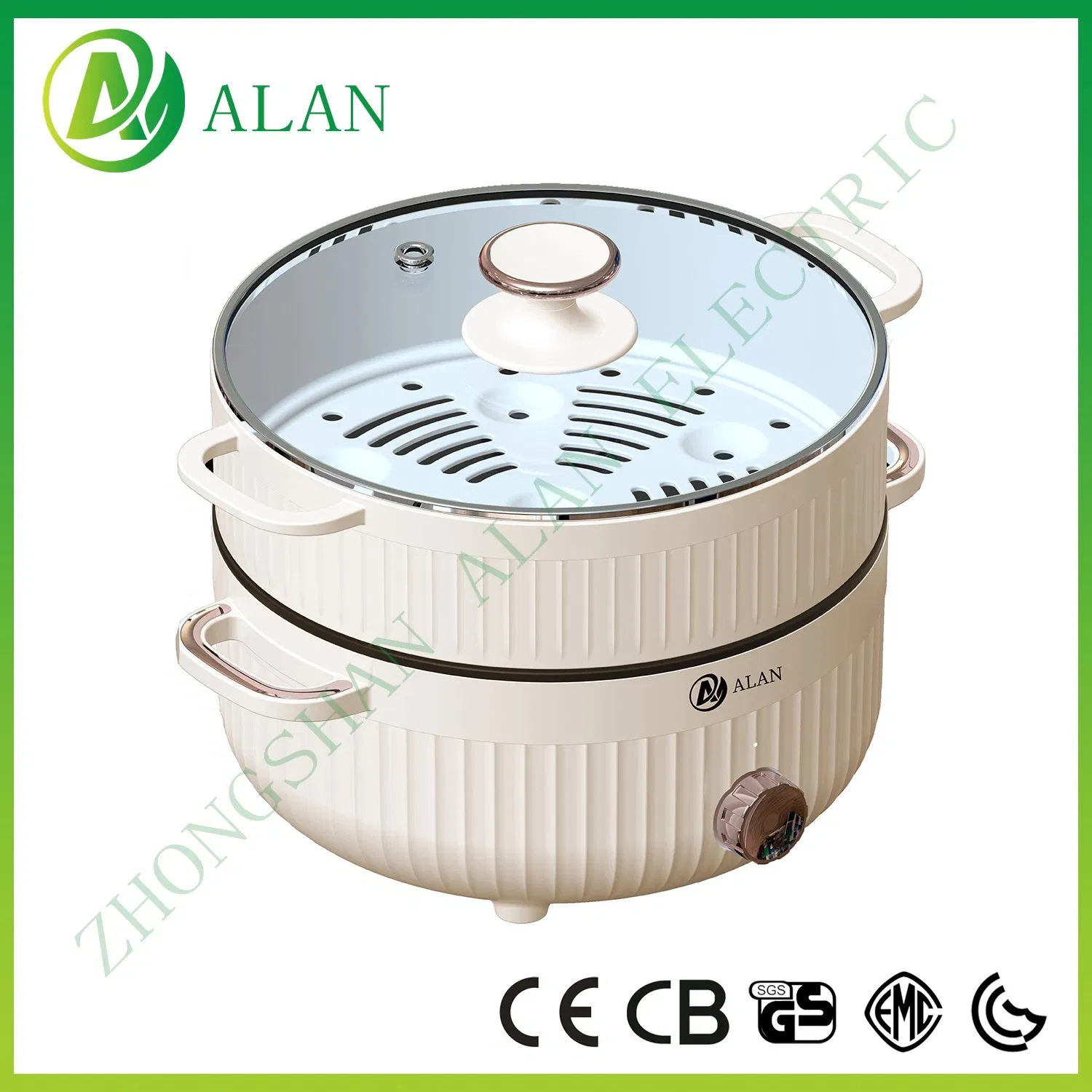 Multi-Function Portable Non-Stick Cooker Pan Hotpot Multifunction 2L Mini Cooking Electric Hot Pot