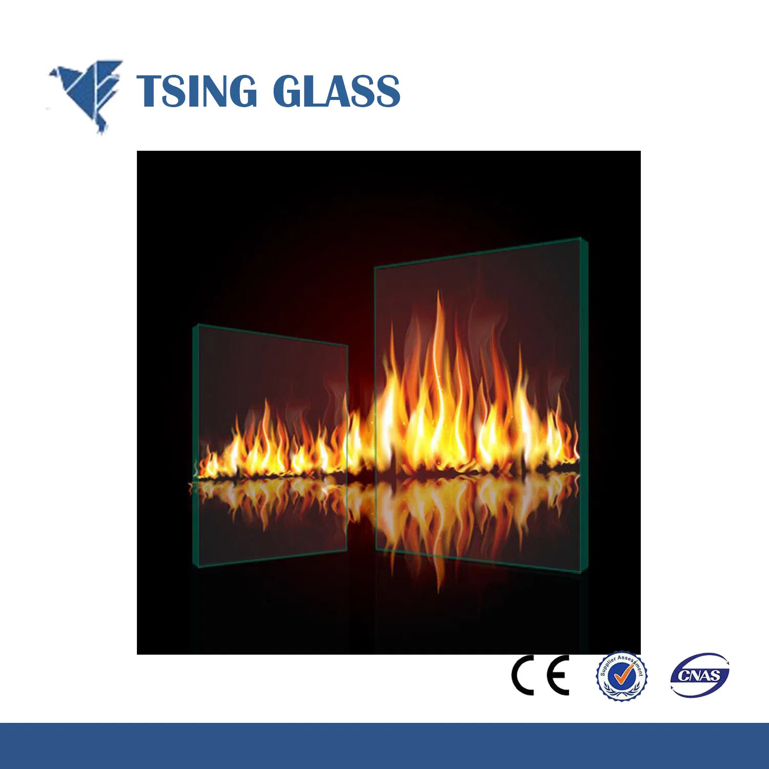 6-12mm Clear/Colored Fire Resistant Glass / Fire Proof Glass / Fire Reisitance Glass