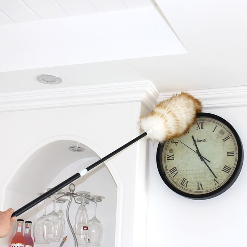 Esun Telescoping Plastic Long Feather Duster for Office, Home