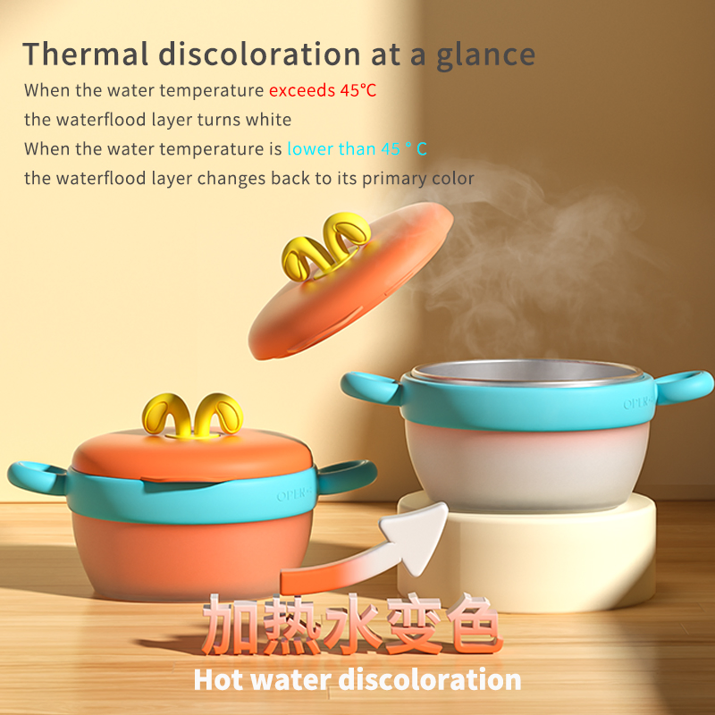 Comfortable Non-Slip Baby Bowl for Warm Water Feeding