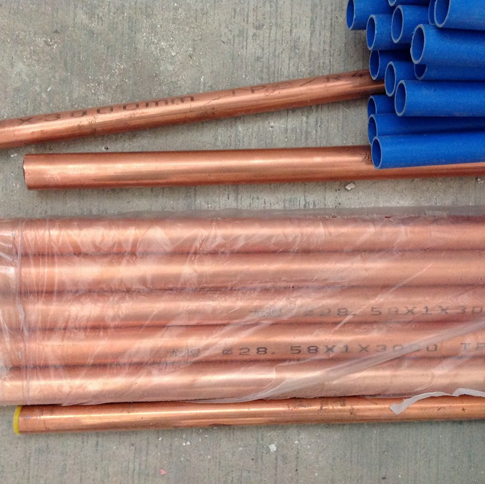 Seamless 6"Sch40 CuNi 90/10 C70600 C71500 Pancake Coil Red Copper Pipe Brass Tube Pure Copper Straight Air Conditioner Insulation Pipe Copper Nickel Pipe