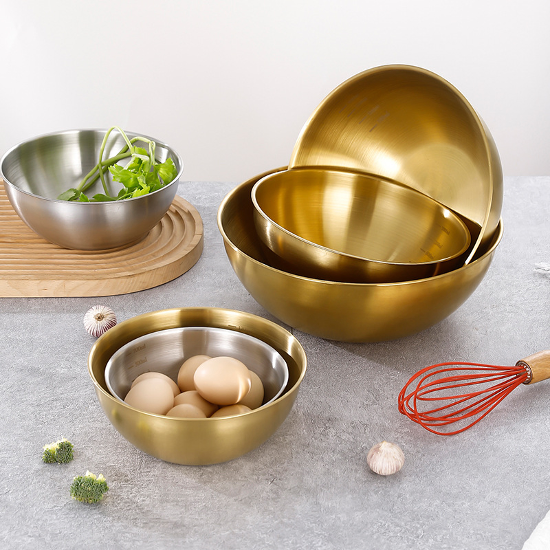 Stainless Steel Salad Bowl Reusable Salad Bowl Stainless Steel Mixing Bowl