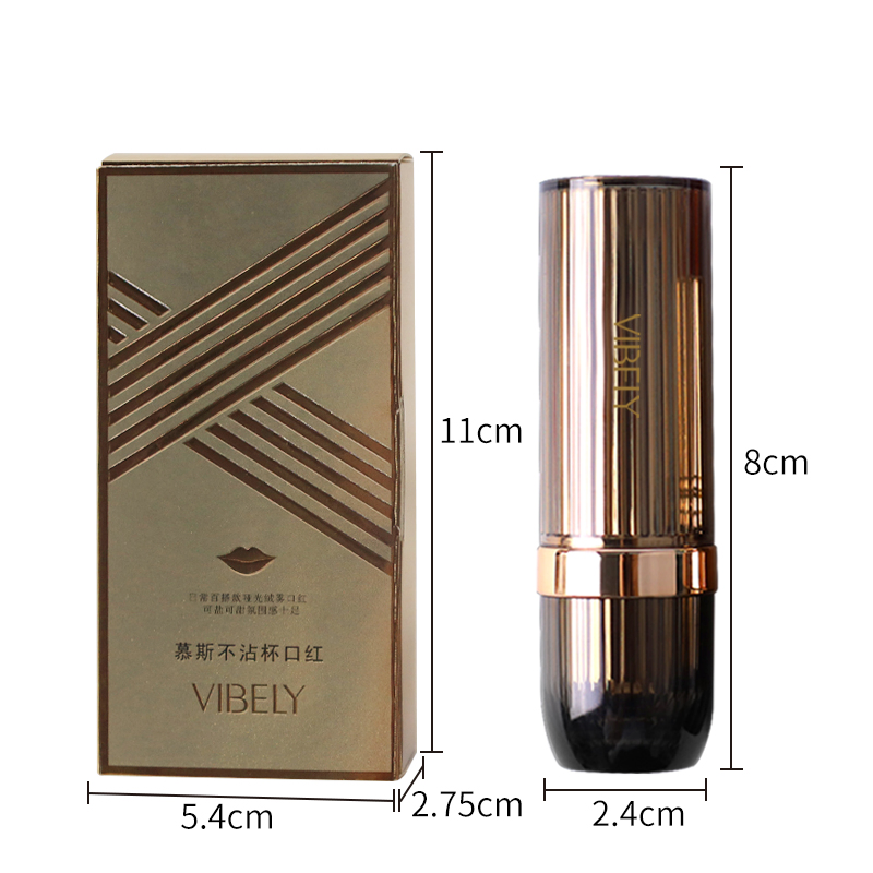 Lip Makeup Cosmetic Non-Sticky Cup Waterproof Lasting Mousse Mud Matte Lipstick