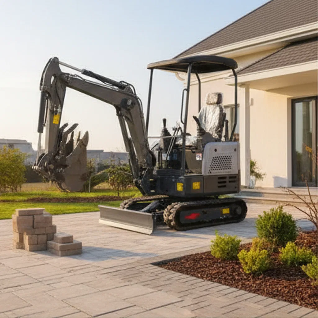 Standard Canopy Optional Cabin Mini Excavator 1.7ton Agricultural Machinery for Sale