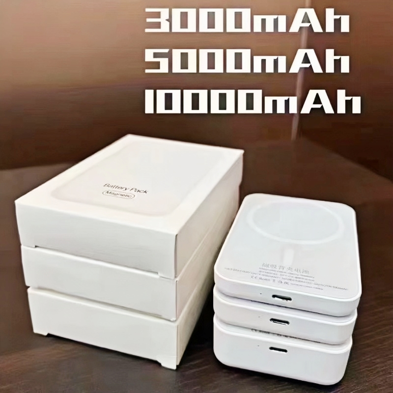 5000mAh 3000mAh Battery Pack Wireless Magsafe Power Bank for iPhone