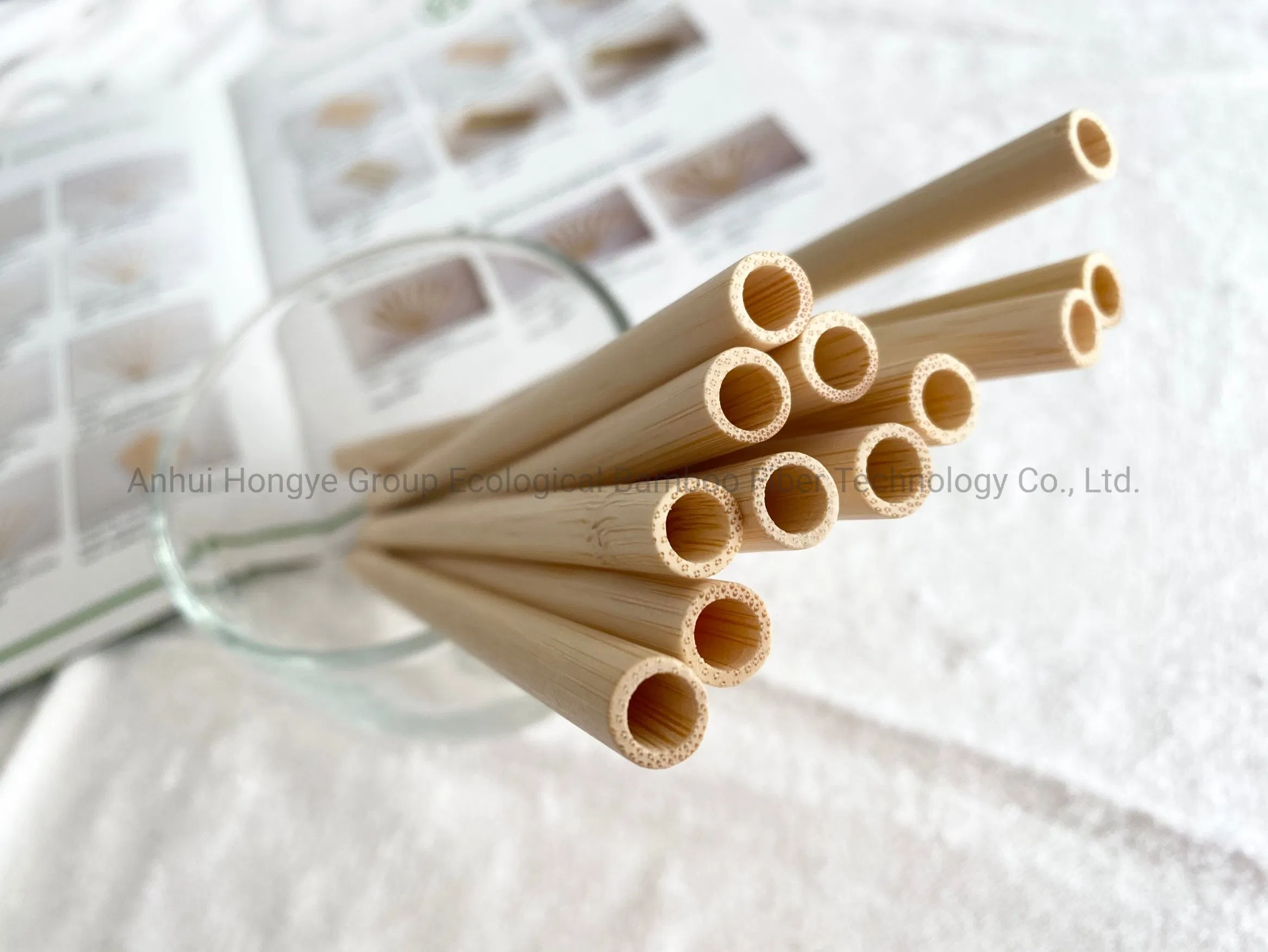 Disposable Bamboo Straw Hot Sale Eco-Friendly Product 9.0*200 mm