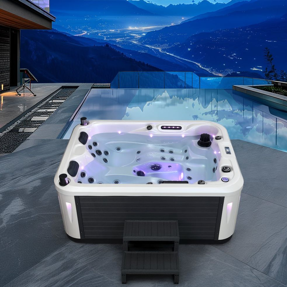 Уличная акриловая ванна-джакузи DEWO для 4-6 человек