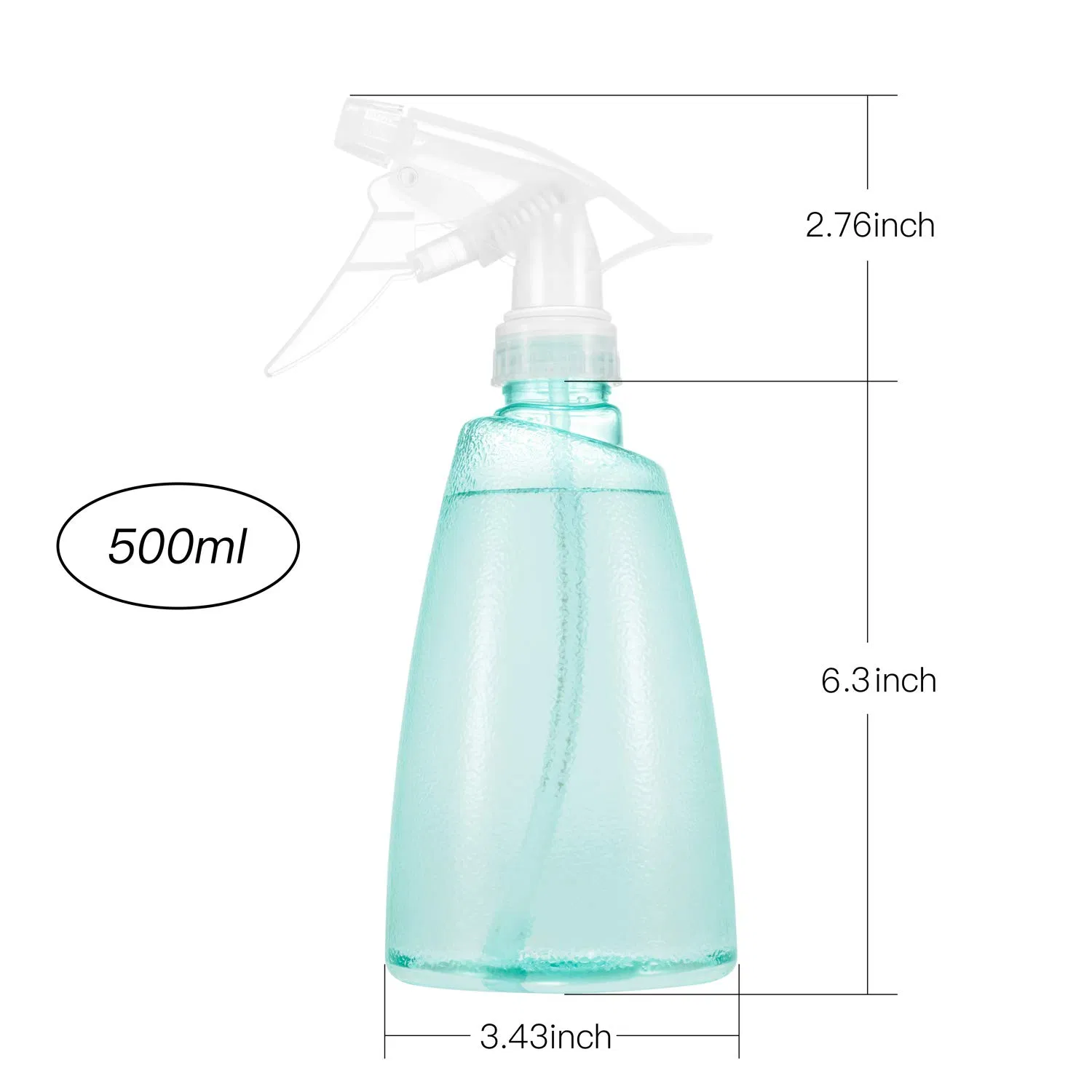 17 Oz Plastic Spray Bottles Cleaning Mister Spray Bottle Hair Garden Sprayer Bottles