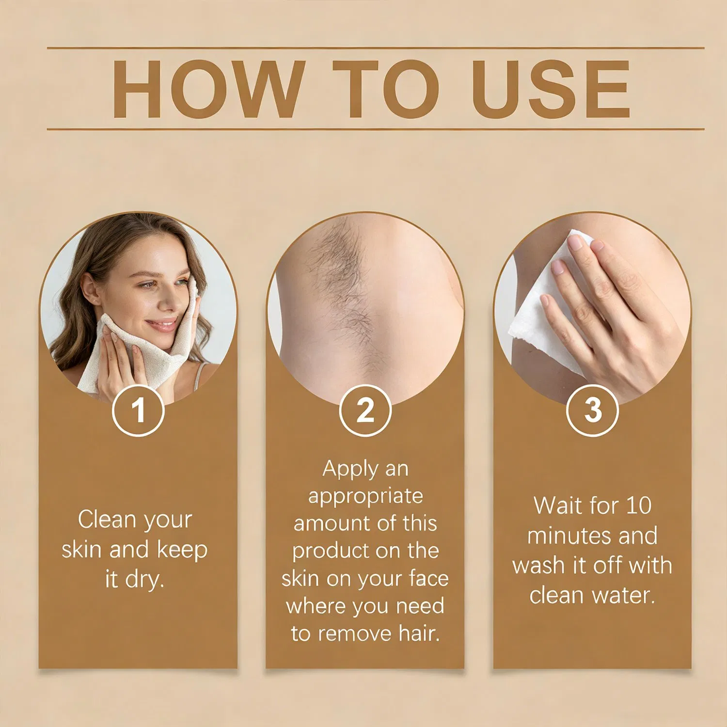 Dermatologist-Tested Hair Removal Cream for All Skin Types Safely