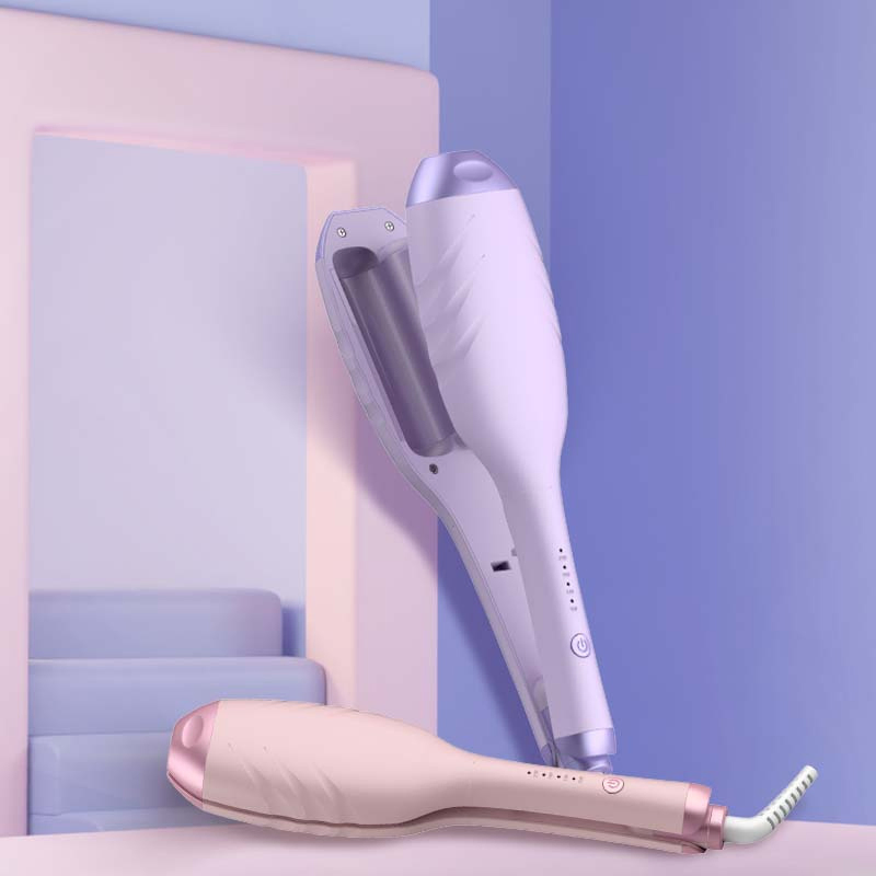 Ceramic 2 Barrel Curling Iron Waver Hair Tool Creates Deep Continuous Waves