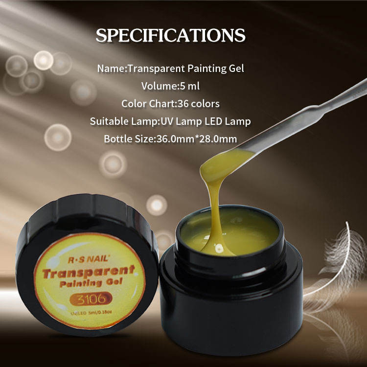 Free Samples Private Label Gel Painting Nail Art Gel Polish OEM Transparent Colors