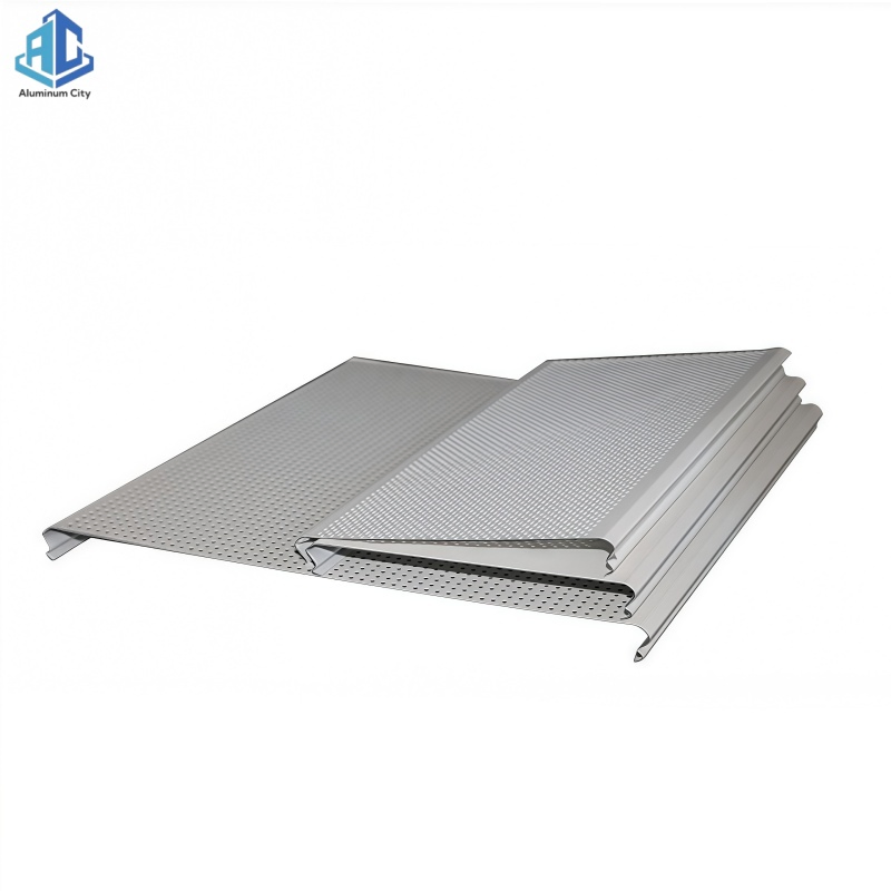 Factory Outlet Aluminum Wood Baffle Ceilings System Metal Decorative Suspended Ceiling