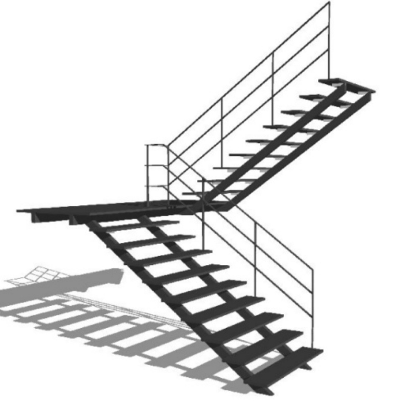 Customized High-Quality Galvanized Staircase Manufacturing Company Metal Welding