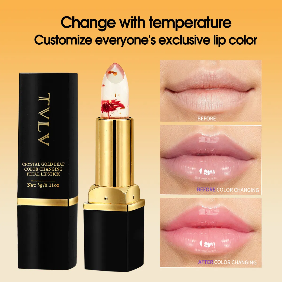 Waterproof Moisturizing Lip Balm for Vibrant Petal Colors