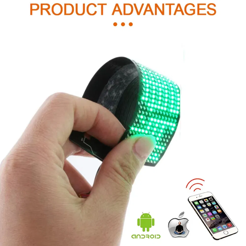 Wholesale Cross-Border Flexible Vest Chest Patch Small Soft Ultra-Thin Outdoor LED Display