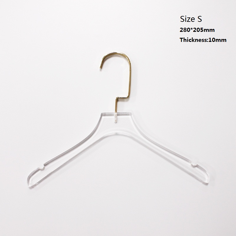 Manufacturer Custom Wholesale Quality Clear Transparent Pant Coat Clothes Lucite Acrylic Hanger