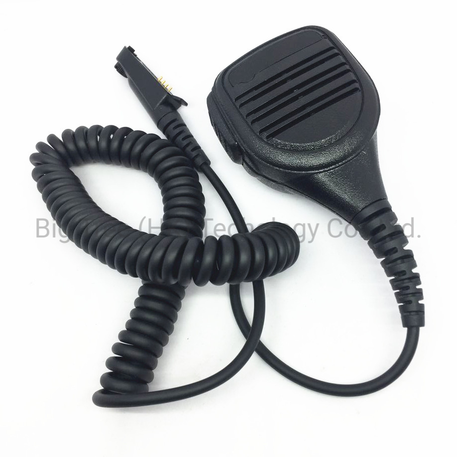 IP54 PU Coiled Cable with Kevlar Spkr Mics Pmmn4022A for Motorola Two-Way Radios Gp344 Ex500