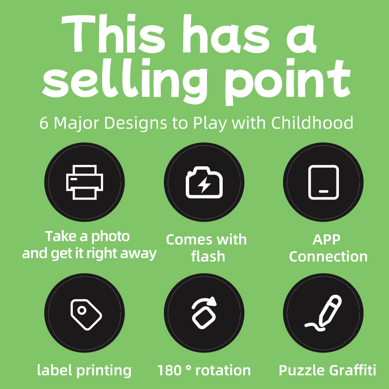 Детская камера P02 с мгновенной печатью, 2.4 дюйма