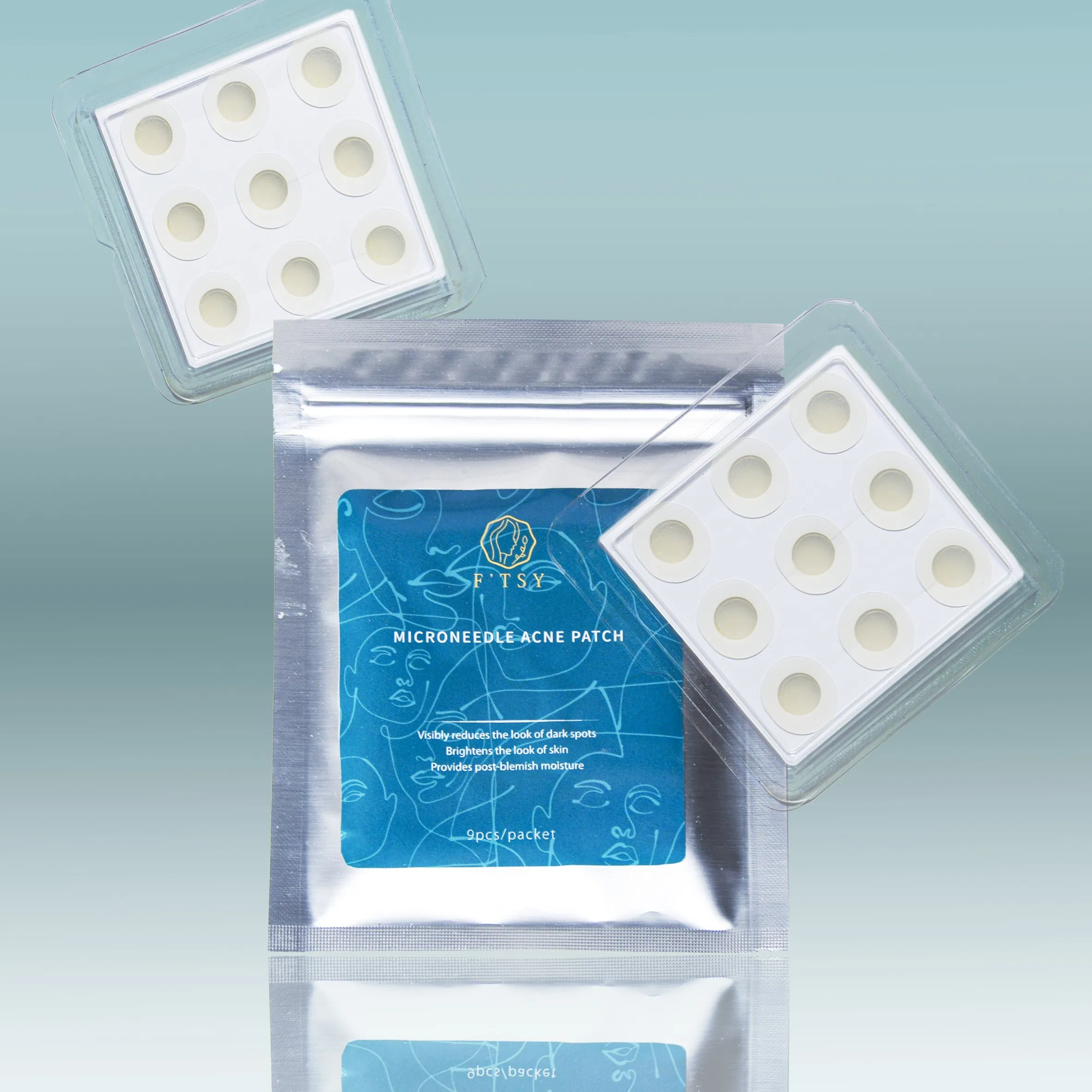 Customized Acne Spot Treatment Pimple Patch Box Face Microneedle Hydrocolloid Acne Pimple Patch
