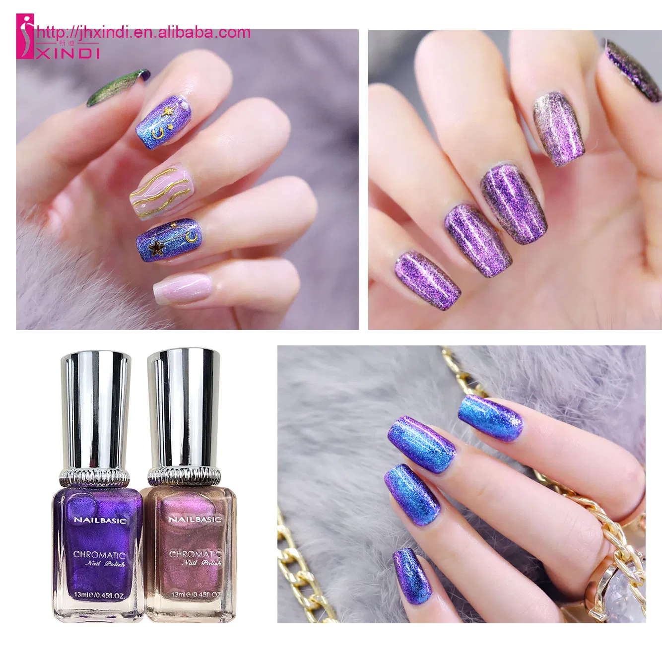 Long Lasting Eco-Friendly Metallic Nail Polish