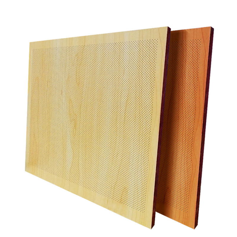 3D Model Design Custom Sound Absorbing Material Black MDF Micro Perforated Wooden Acoustic Panel