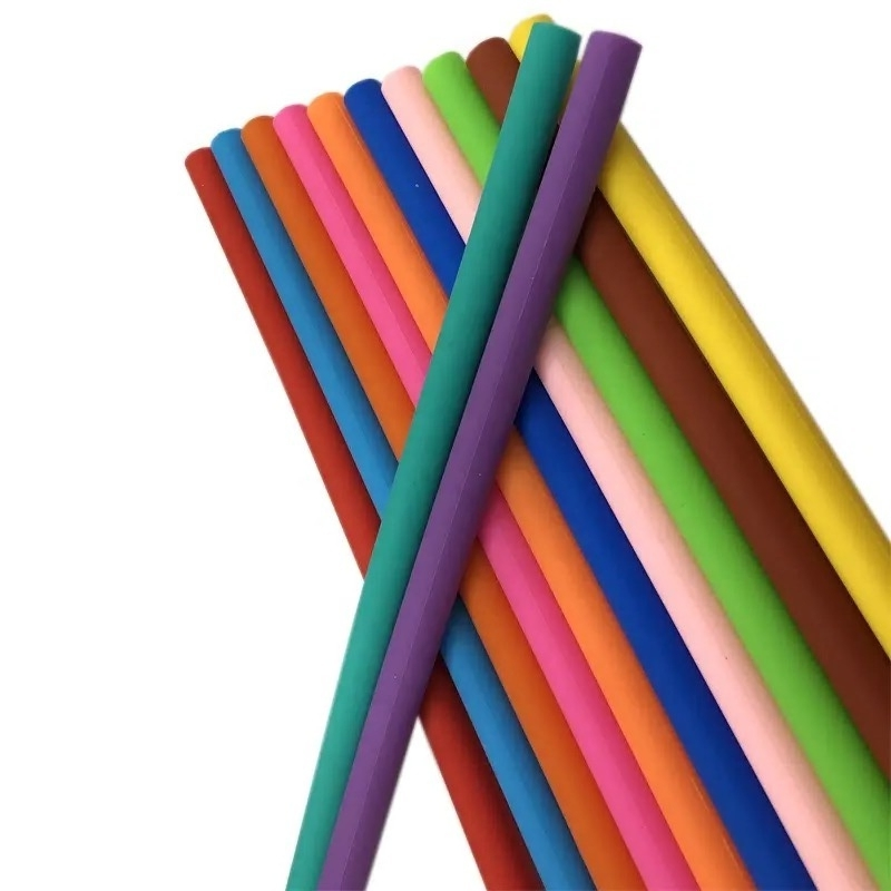 Food Grade Safety Environmentally Foldable Drinking Multi Color Silicone Straws