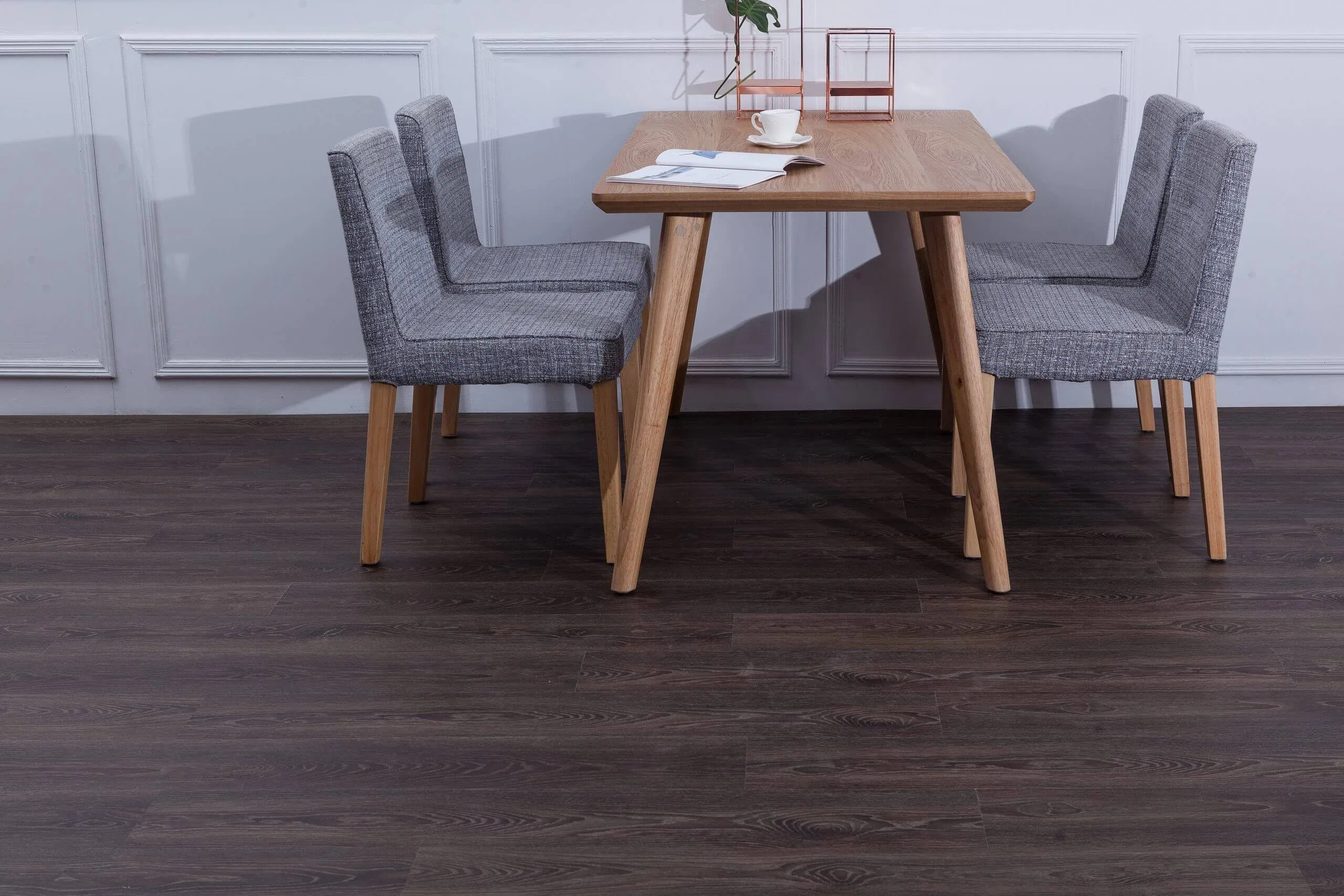 Home Decor Decoration Material Vinyl Stone/ Wood/ Marble Grain Antiskid Rvp Spc Floor Flooring Tile 7mm 184*1220mm