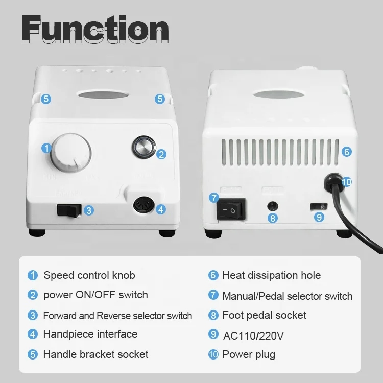 Electric Champion N4+Sh37ln Handpiece 45000rpm Dental Lab Micromotor Medical Equipment Nail Drill