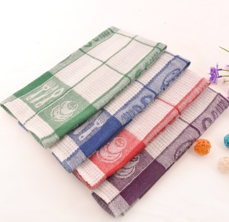 Premium Cotton Jacquard Tea Towels for Effortless Kitchen Drying
