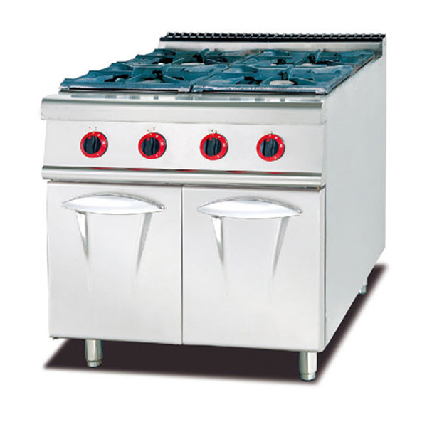 Commercial Gas 6-Burner Range with Oven & Gas Stove (GH-997A)