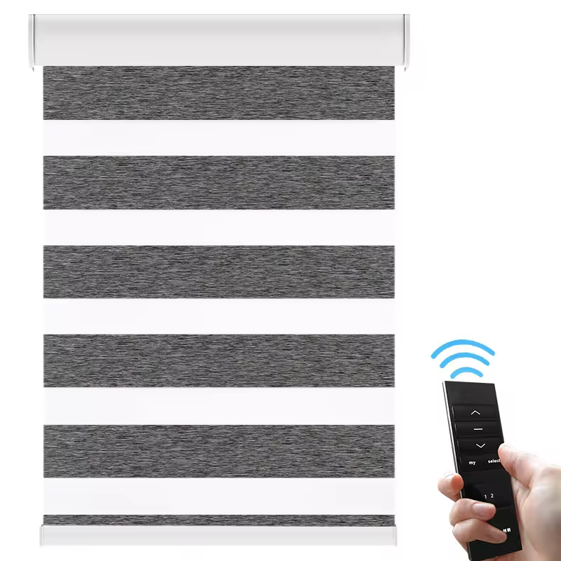 Automated WiFi Zebra Curtain System Electric Zebra Blind Curtain for Villa Apartment School Office