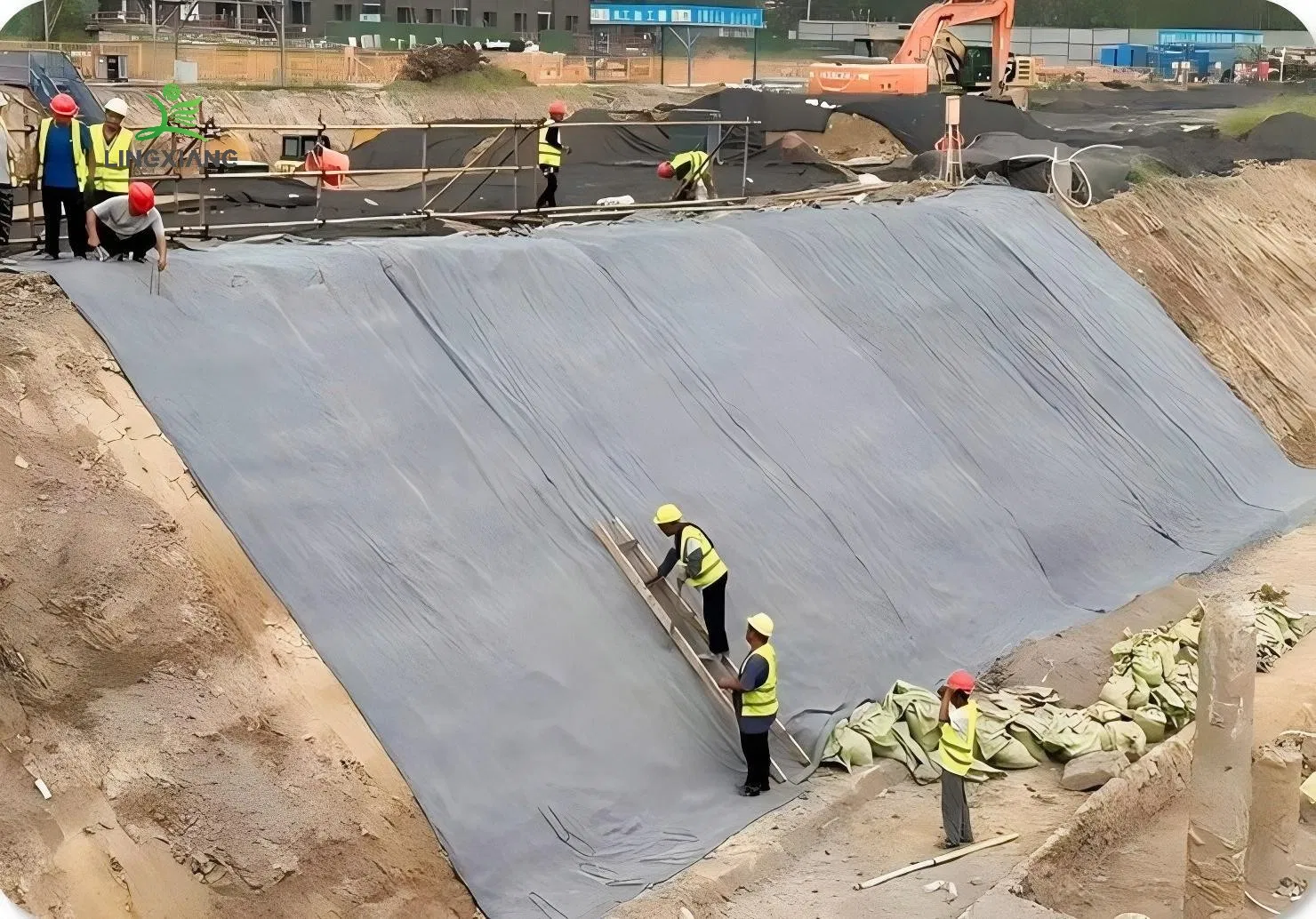 Multifunctional Applications of Concrete Geotextile Composite Fabrics, Water Drainage and Slope Protection Replacing Cement, and Geotextile Materials Used in in