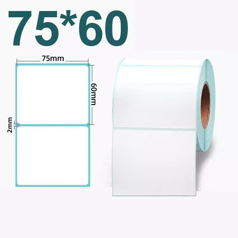 High Quality Customizable White Thermal Self-Adhesive Label Paper for Supermarket Labels