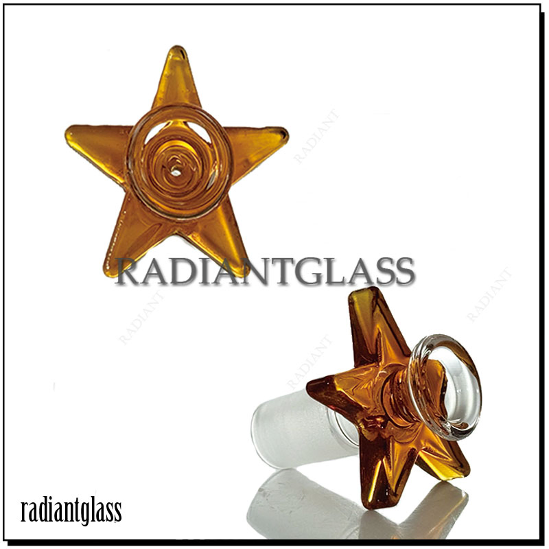 14mm Heavy Bowl Colorful Pentacle Glass Bowl Smoking Accessories