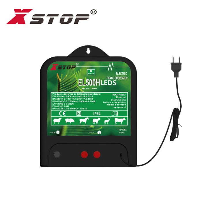 High Joules Tougher Power Electronic Fence Energizer 120km Xstop EL500h LEDs