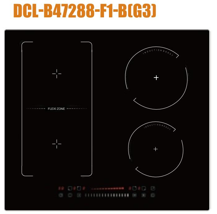 4 Zone 52cm Built-in 4 Burner Induction Cooktop with Ceramic Glass Surface