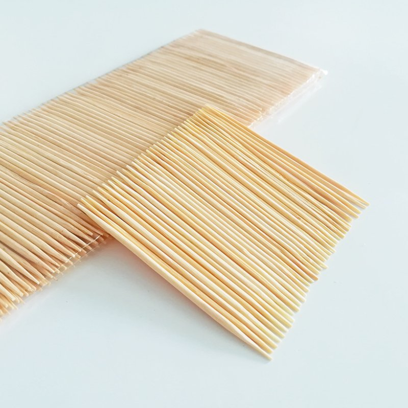 Disposable Toothpick Food Grade Biodegradable Disposable 100% Natural Bamboo Toothpick
