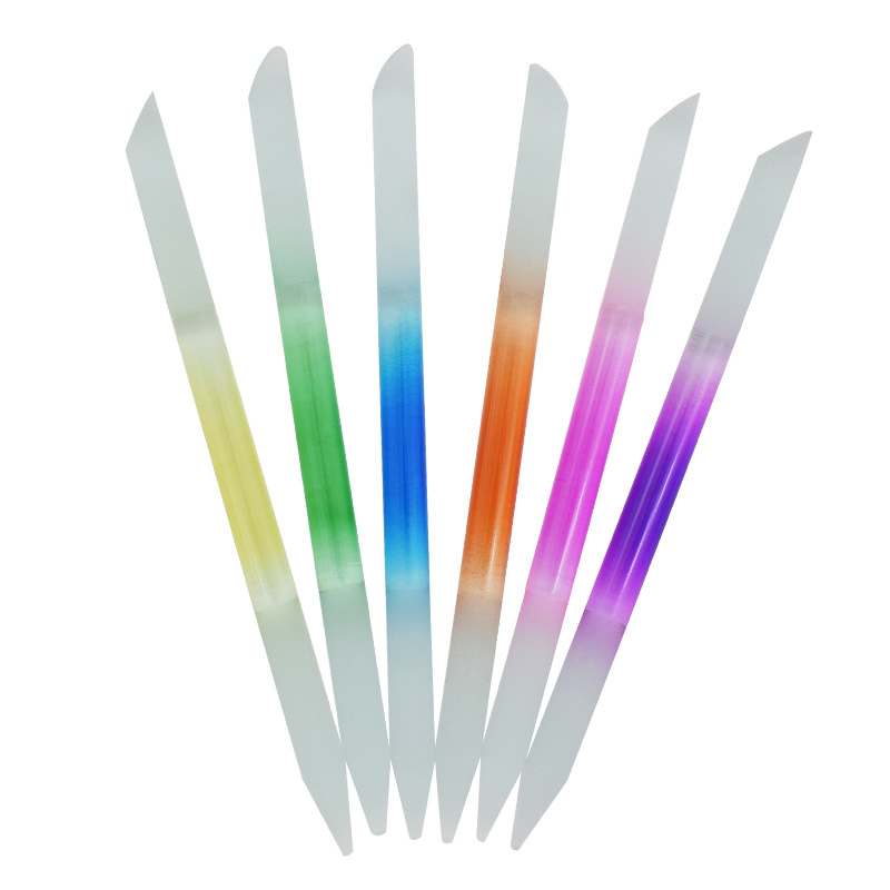 Professional Cuticle Pusher Crystal Nano Glass Nail File Manicure Products Nails Art Tools