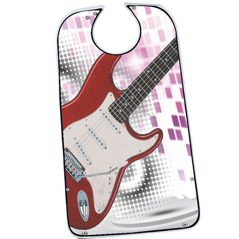 Customized Waterproof Polyester PVC Adult Bibs Washable Apron Reusable Restaurant Scarf