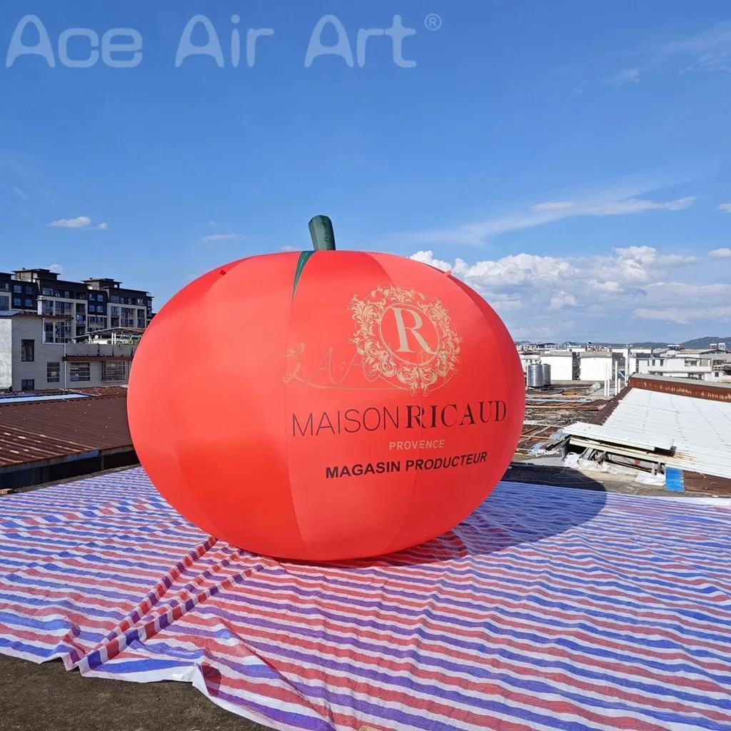 3mh or Custom Outdoor Giant Inflatable Vegetable Balloon Red Inflatable Tomato for Advertising