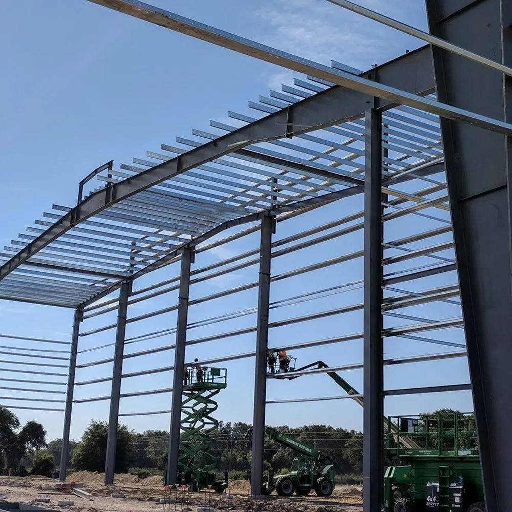 Qingdao Industrial Long Span Galvanized Fabrication Construction Peb Steel Structure