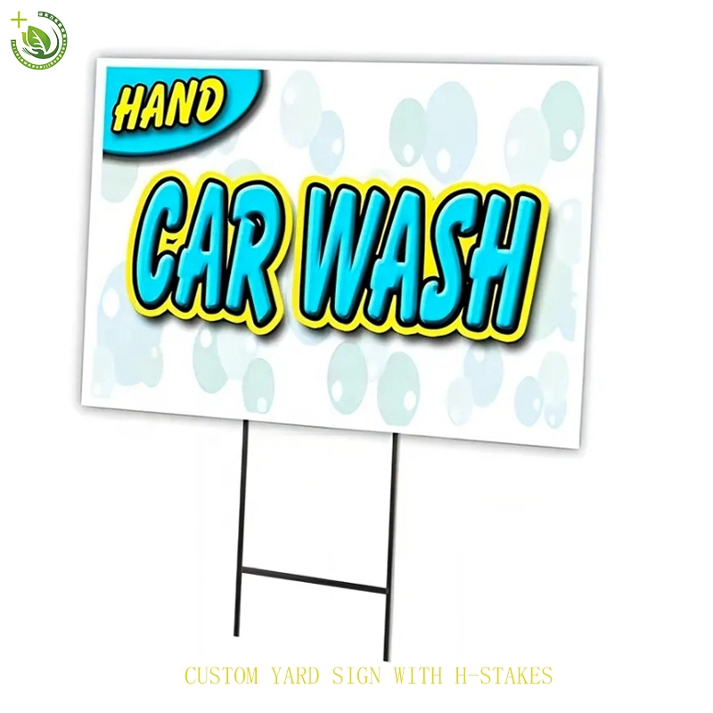 Customizable Shape 2-12mm PP Corrugated Plastic for Sale PP Hollow Board a Frame Billboard Lawn Sign Board for Business Advertising Display Promotional