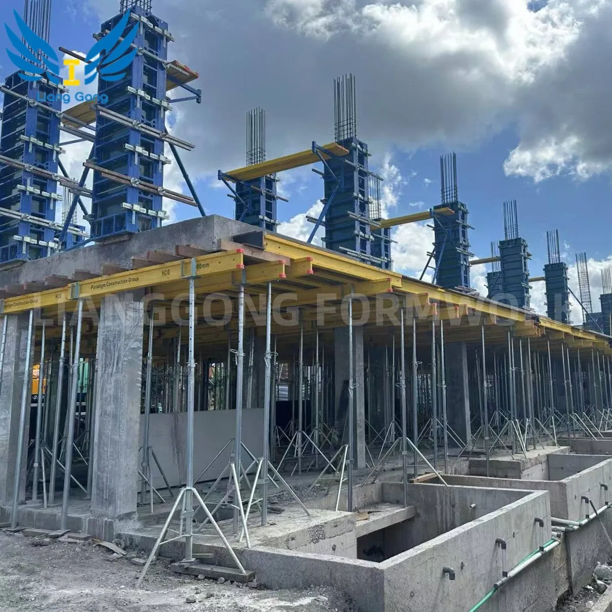 Factory Manufacture Light Weight Aluminum Frame Formwork for Wall and Column Concrete