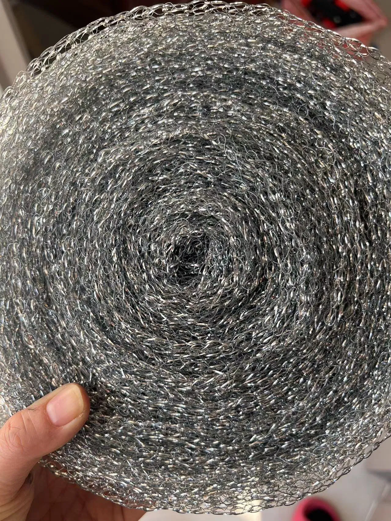 Сетчатая губка из нержавеющей стали для чистки посуды