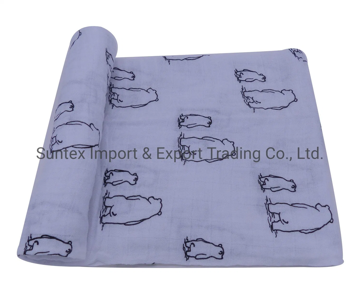 2 Layers Baby Muslin Bamboo Swaddle Blanket