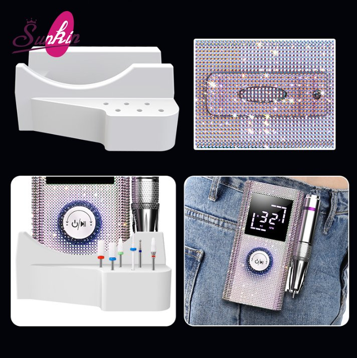 Hot Sale Portable Rechargeable Nail Drill with Diamond Manicure Pedicure Electric Nail File