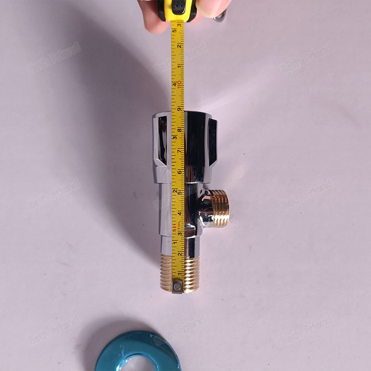 Toilet Angle Valve Single Outlet Copper Bathroom Fittings 1/2 Water Stop Valve Sanitary Ware Bathroom Angle Valves