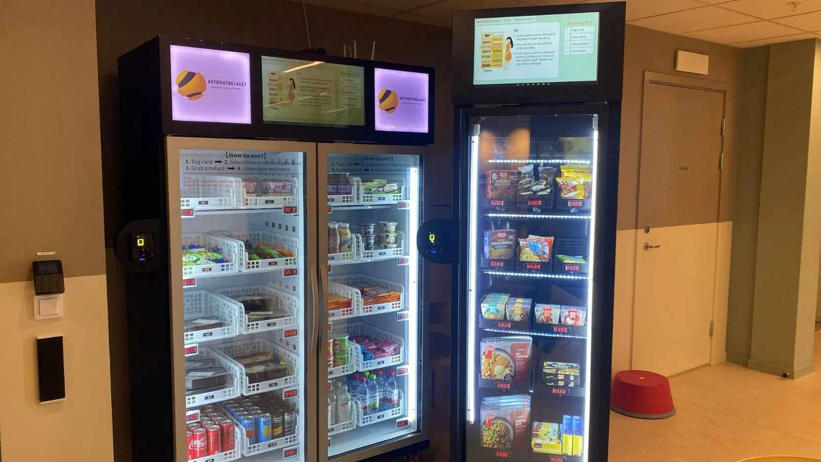 Weimi Big Capacity Weight Sensing Vending Machine Ready Meals Healthy Food Vending Machine with Card Reader for Office Shopping Mall