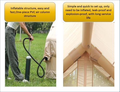Палатка надувная туристическая 4-8 чел водонепроницаемая оксфорд 13×9.8 футов